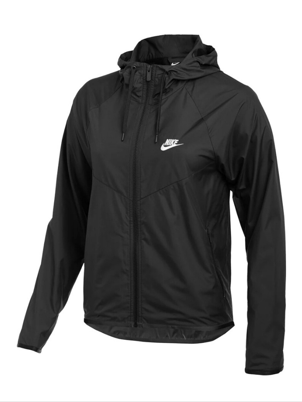 Nike Youth Boys Windrunner Jacket Black Hooded Windbreaker XL 18-20 Womens XS